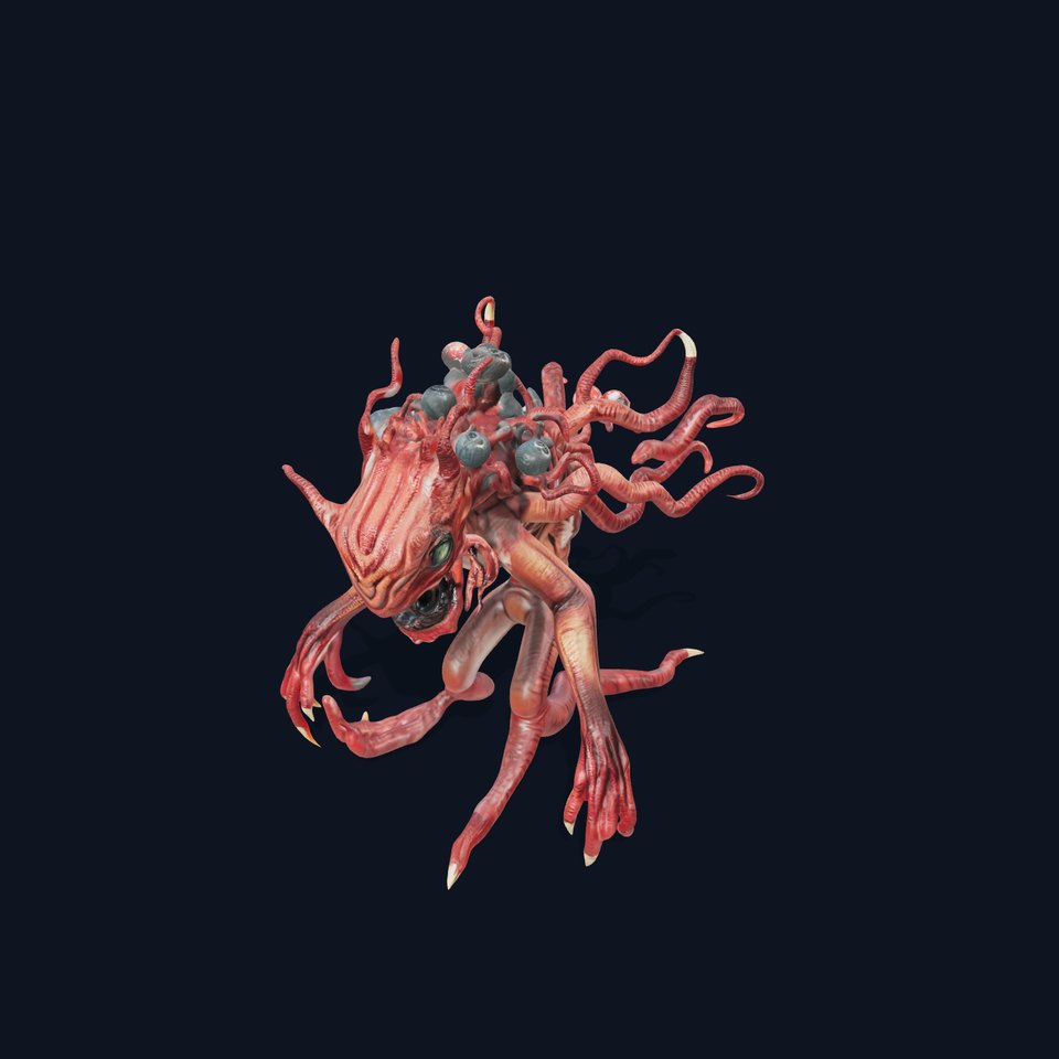 Tentacled Monster Model Pack for Game and Film